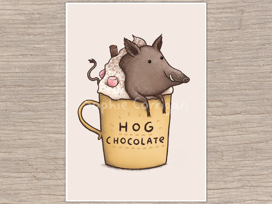 Hog Chocolate Signed Art Print
