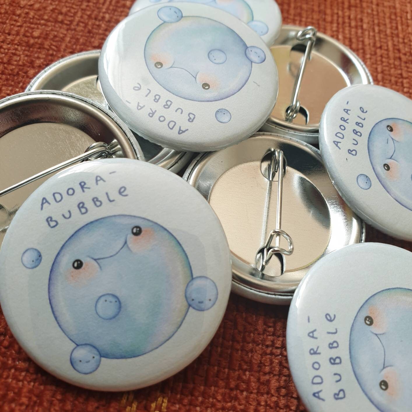 Adora-bubble Button Pin Badge