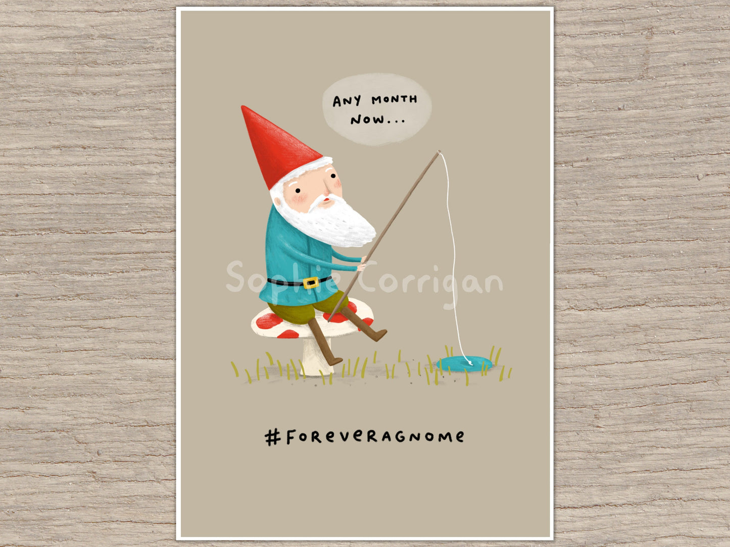 Forever a Gnome Signed Art Print
