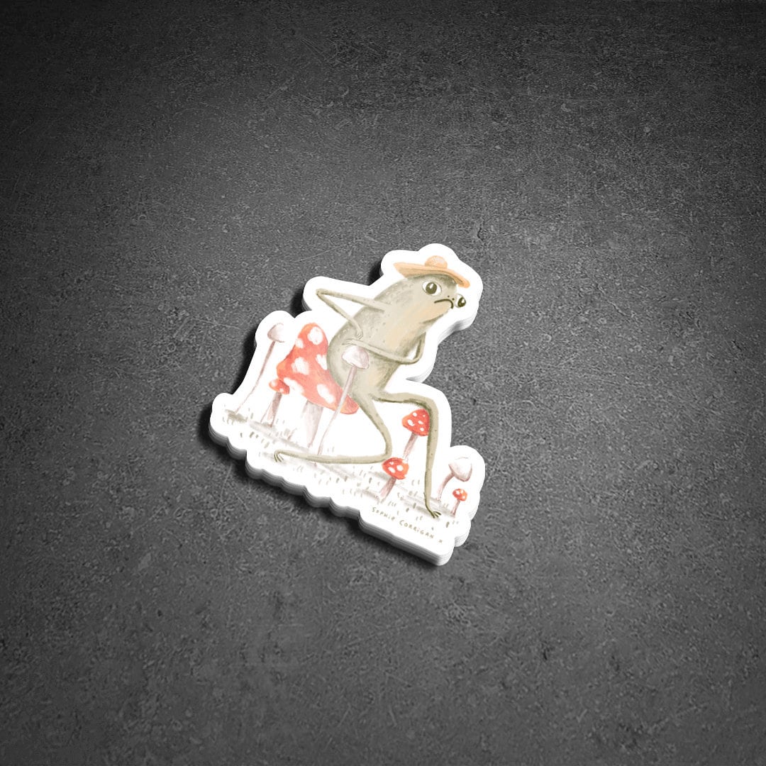 Awkward Toad Sticker