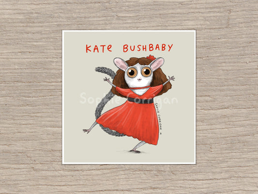 Kate Bushbaby Art Print: Signed Galago Illustration by Sophie Corrigan