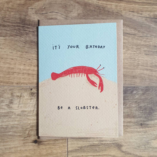 Slobster Lobster Birthday Card