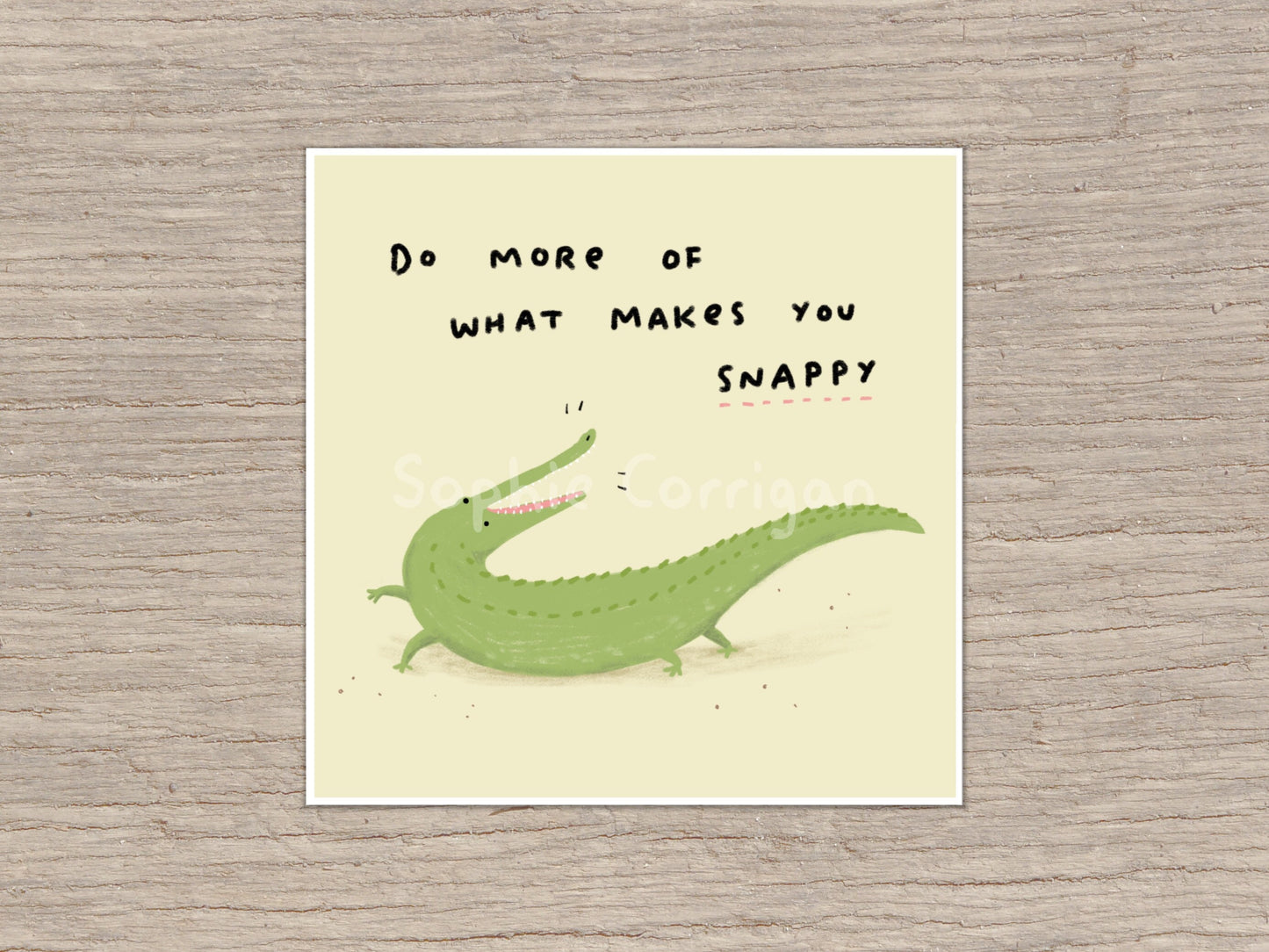 Snappy Crocodile Signed Art Print