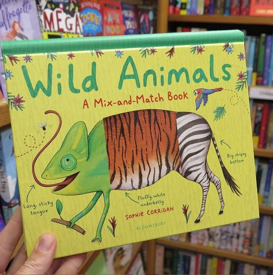 Wild Animals: A Mix-and-Match Book Signed Children's Board Book
