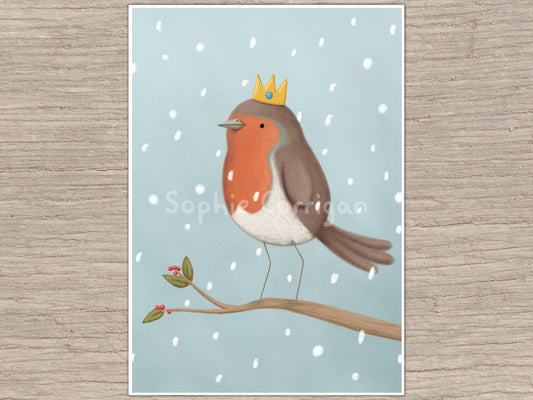 King Robin Signed Art Print
