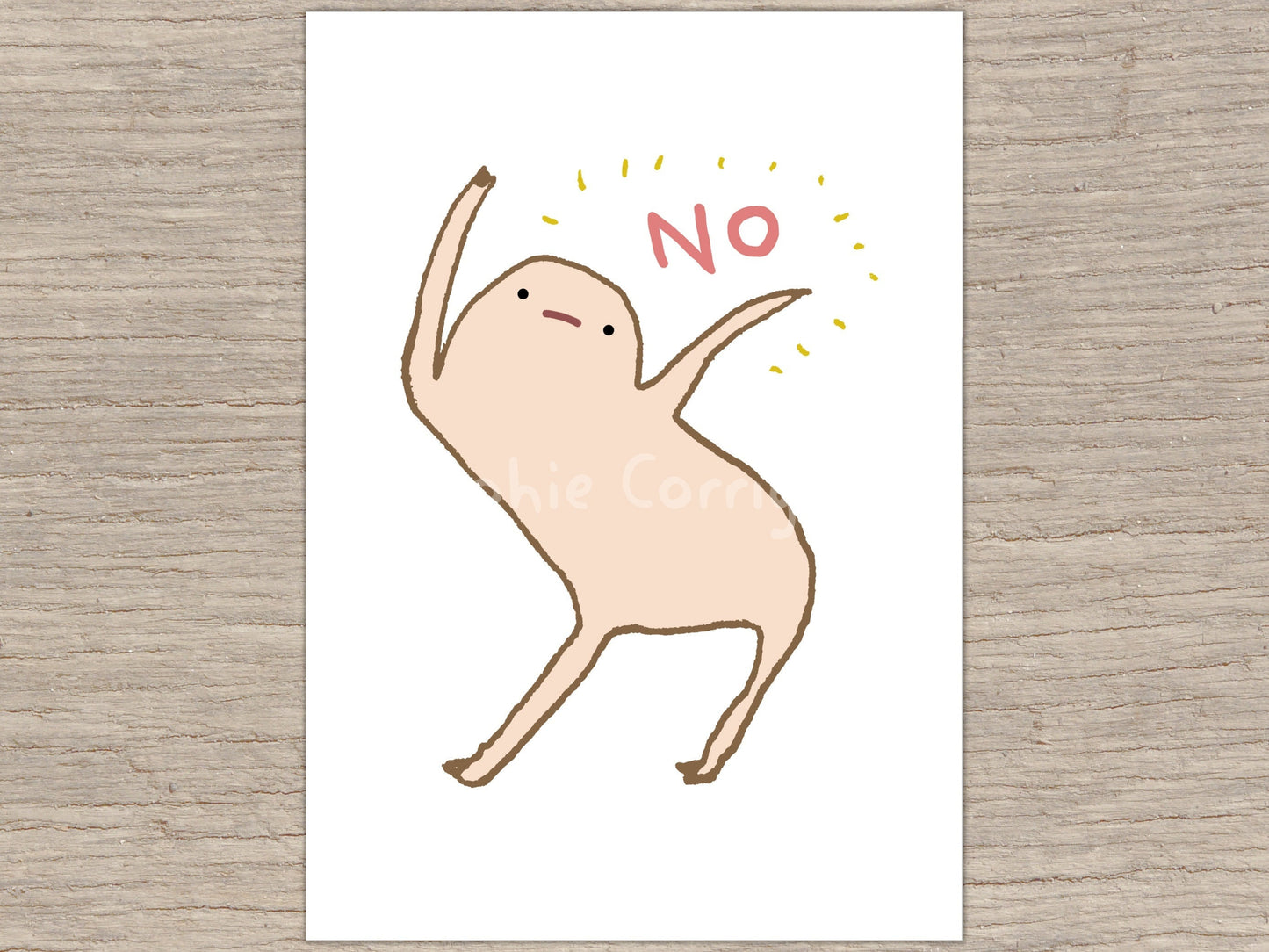 Honest Blob Says No Signed Fine Art Print