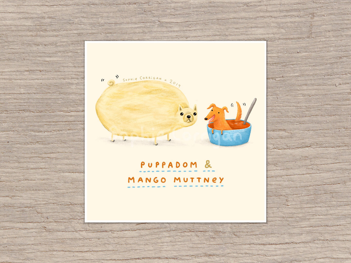 Puppadom & Mango Muttney Signed Art Print
