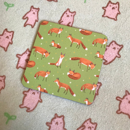 Red Foxes Coaster