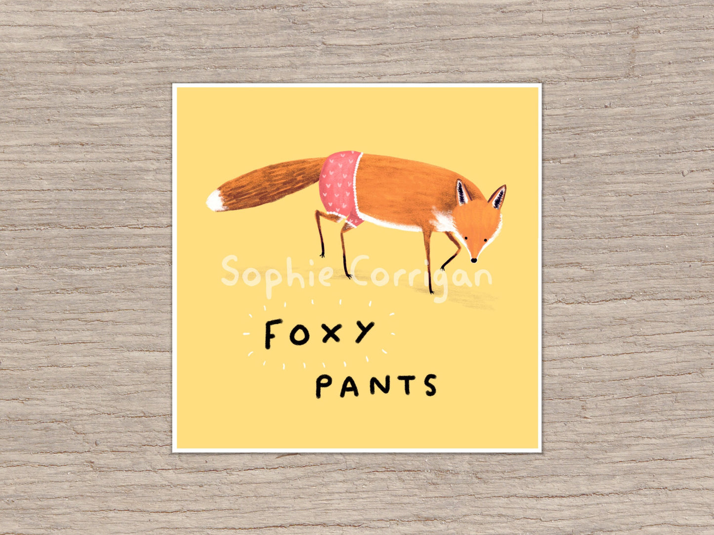 Foxy Pants Red Fox Signed Fine Art Print