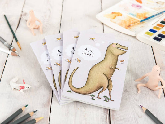 Big Ideas Dinosaur T-Rex A6 Blank Notebook