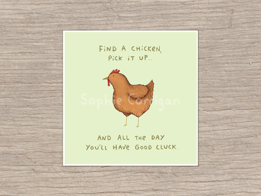 Good Cluck Signed Art Print