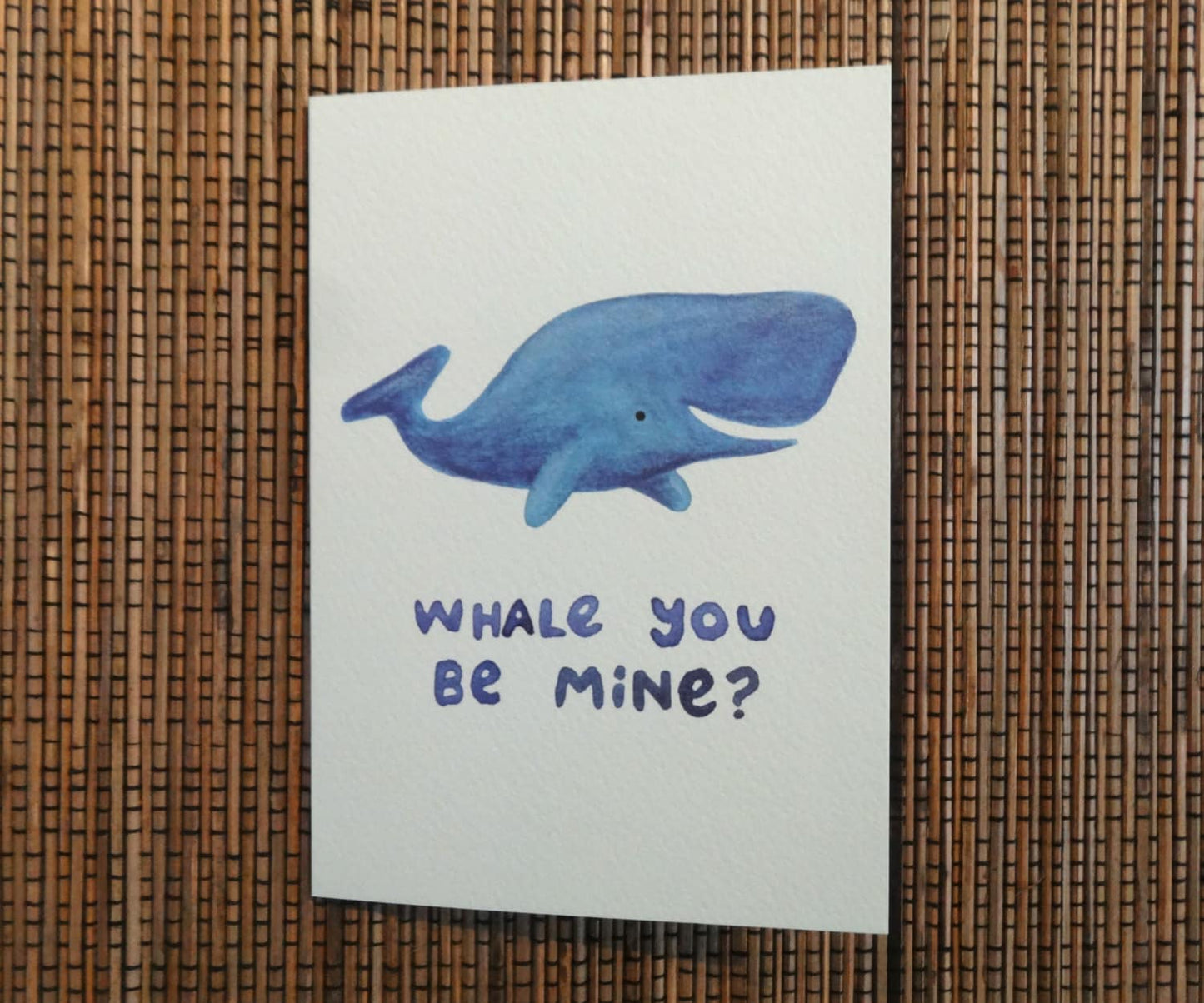 Whale You Be Mine? Valentines Card