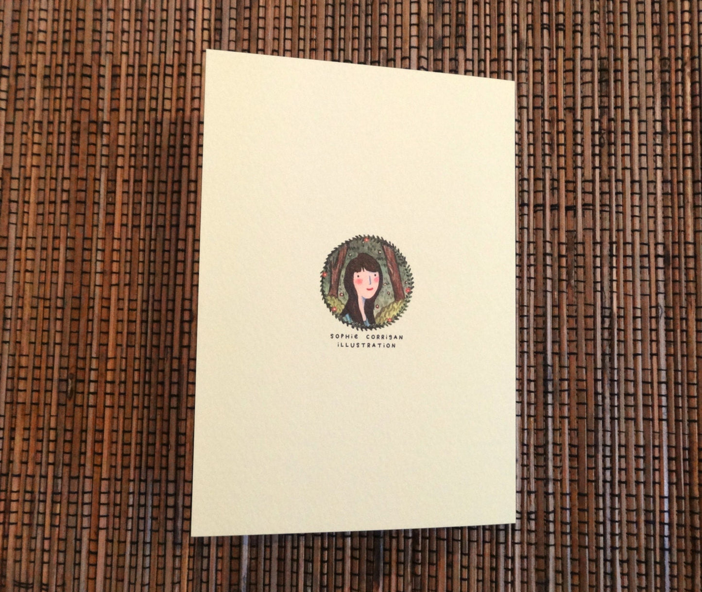 Sassquatch Card: Original Bigfoot Sasquatch Illustration, A6 Gesso Card