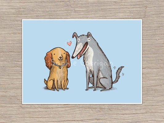 Lady & the Tramp Dogs Signed Fine Art Print