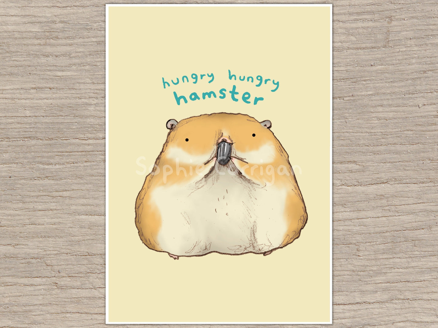 Hungry Hungry Hamster Signed Fine Art Print