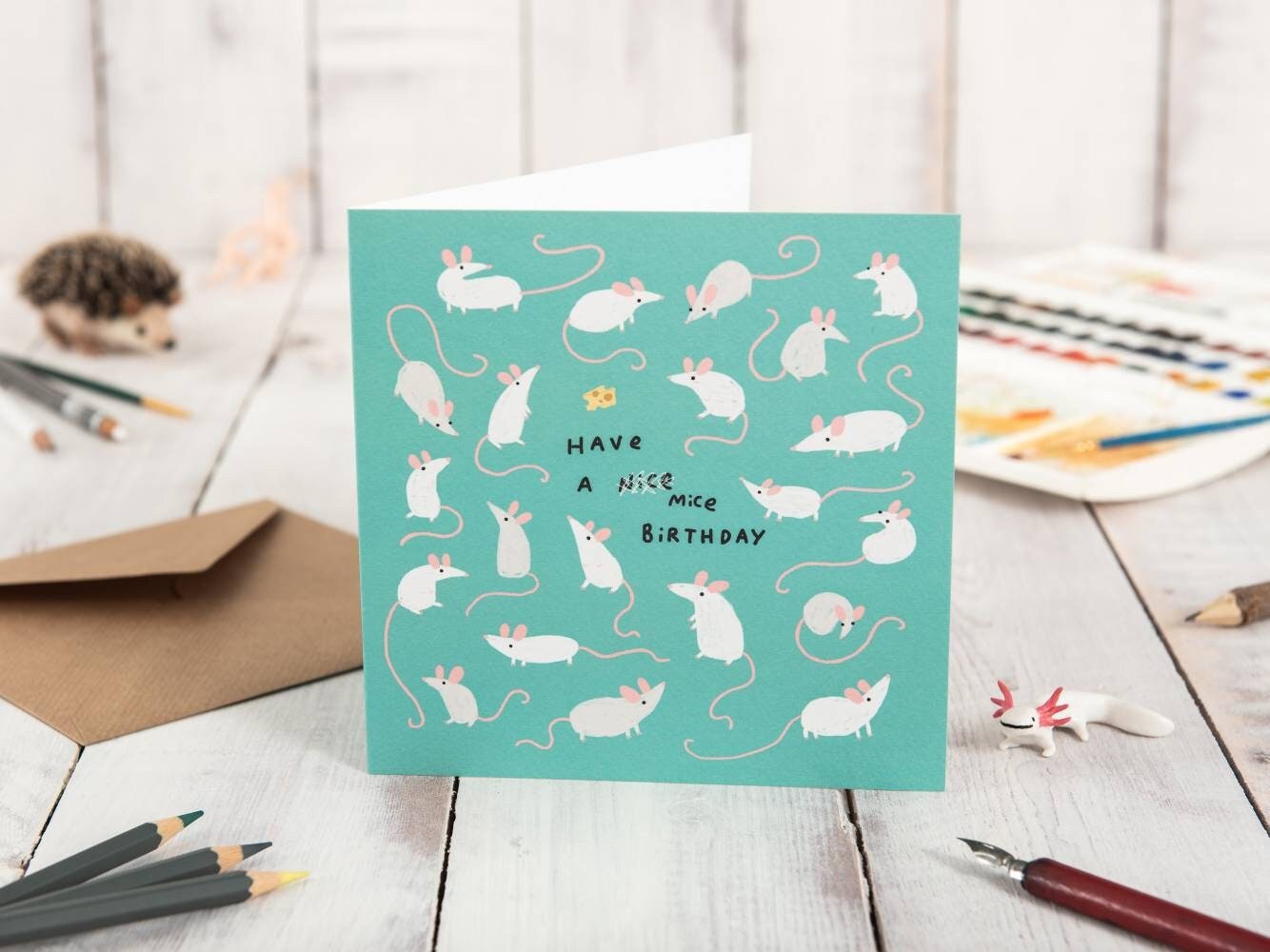 Mouse Mice Nice Birthday Card