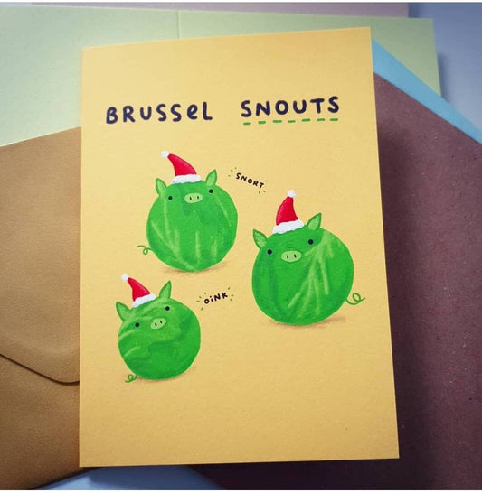 Brussel Snouts Christmas Card