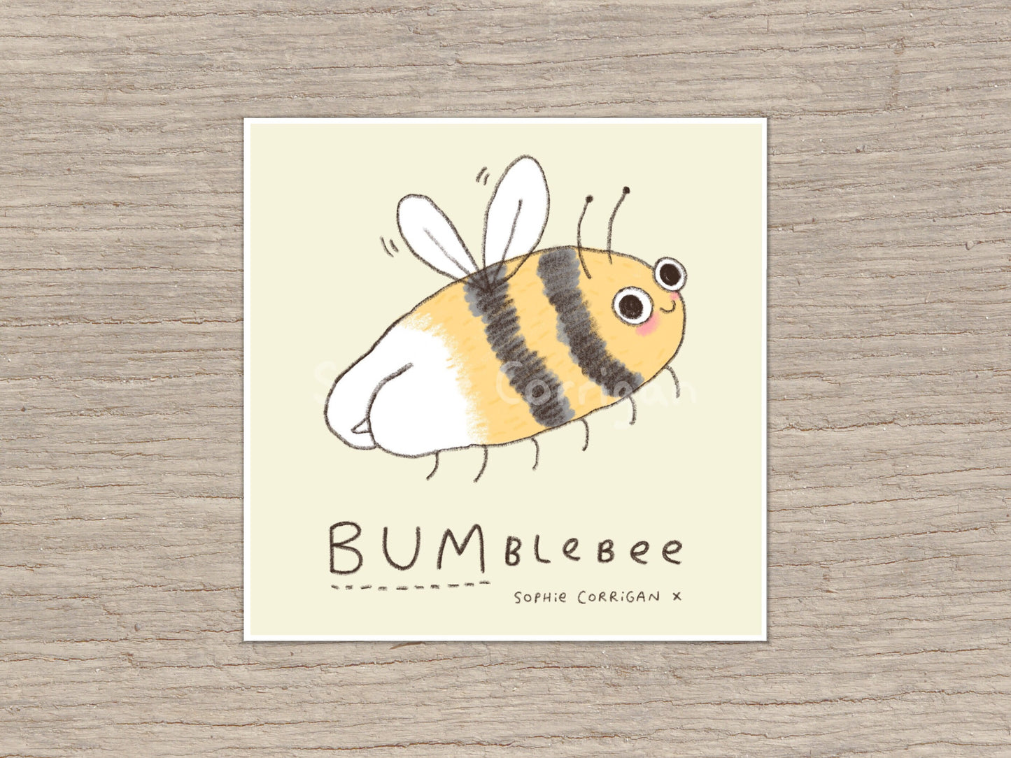 BUMblebee Bee Butt Signed Fine Art Print