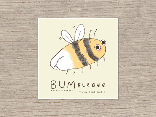 BUMblebee Bee Butt Signed Fine Art Print