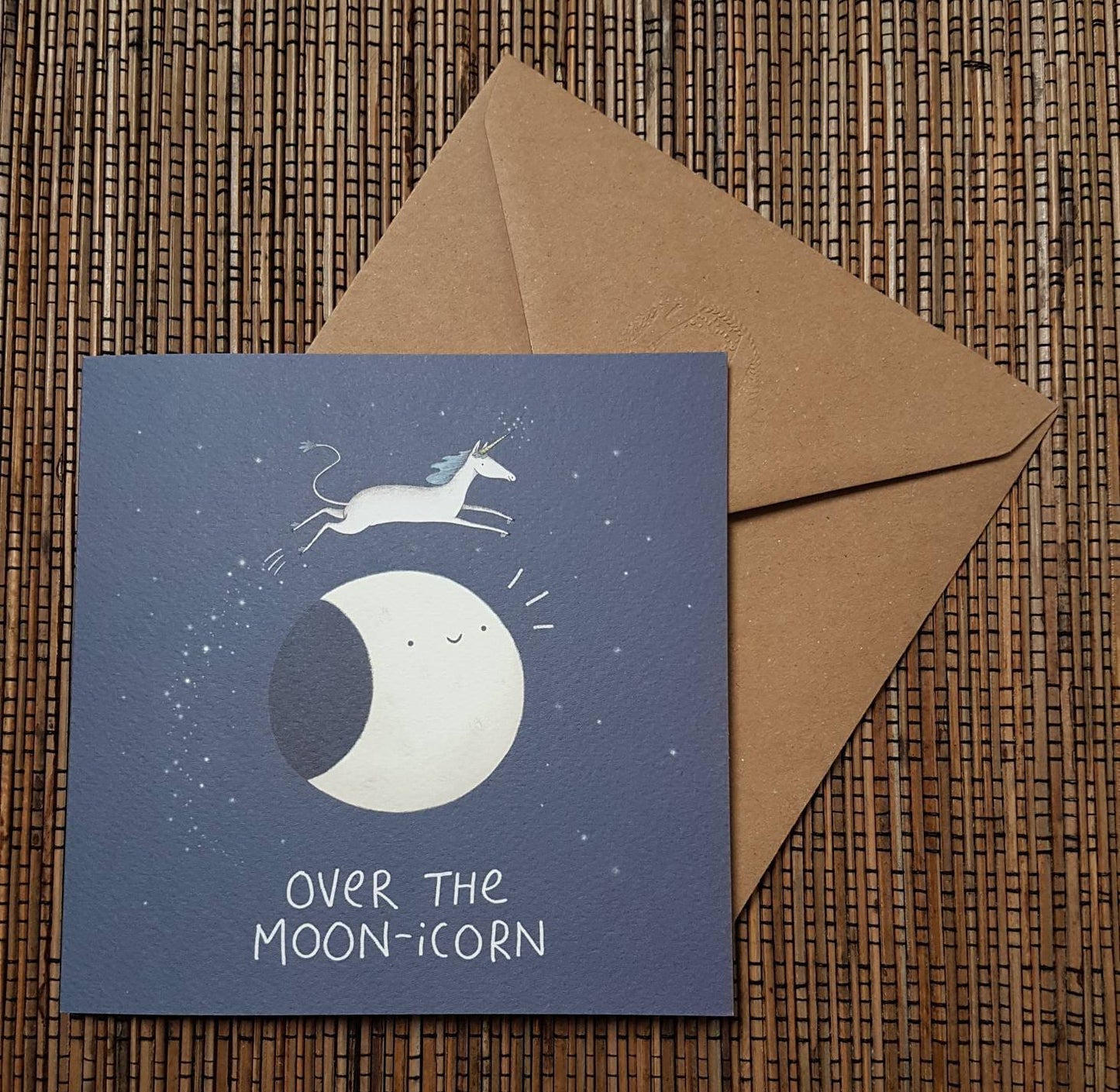 Over the Moon-icorn Card