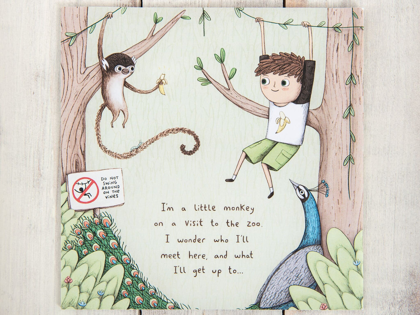 I'm a Little Monkey Signed Illustrated Children's Picture Book