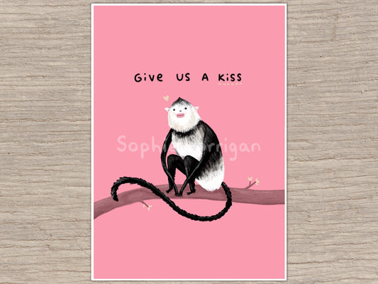 Yunnan Snub-Nosed Monkey Signed Art Print