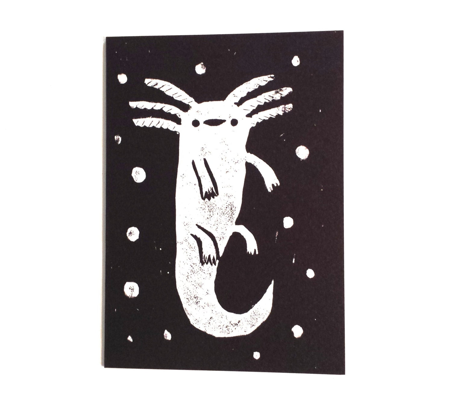 Axolotl Print Card