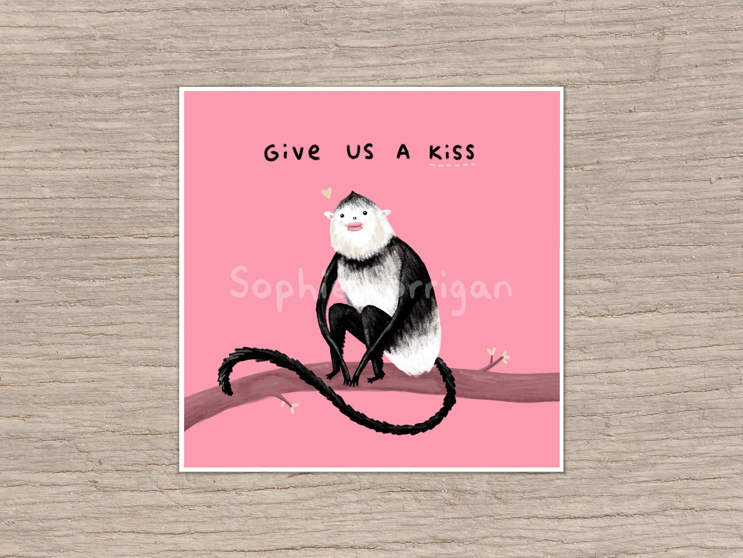 Yunnan Snub-Nosed Monkey Signed Art Print