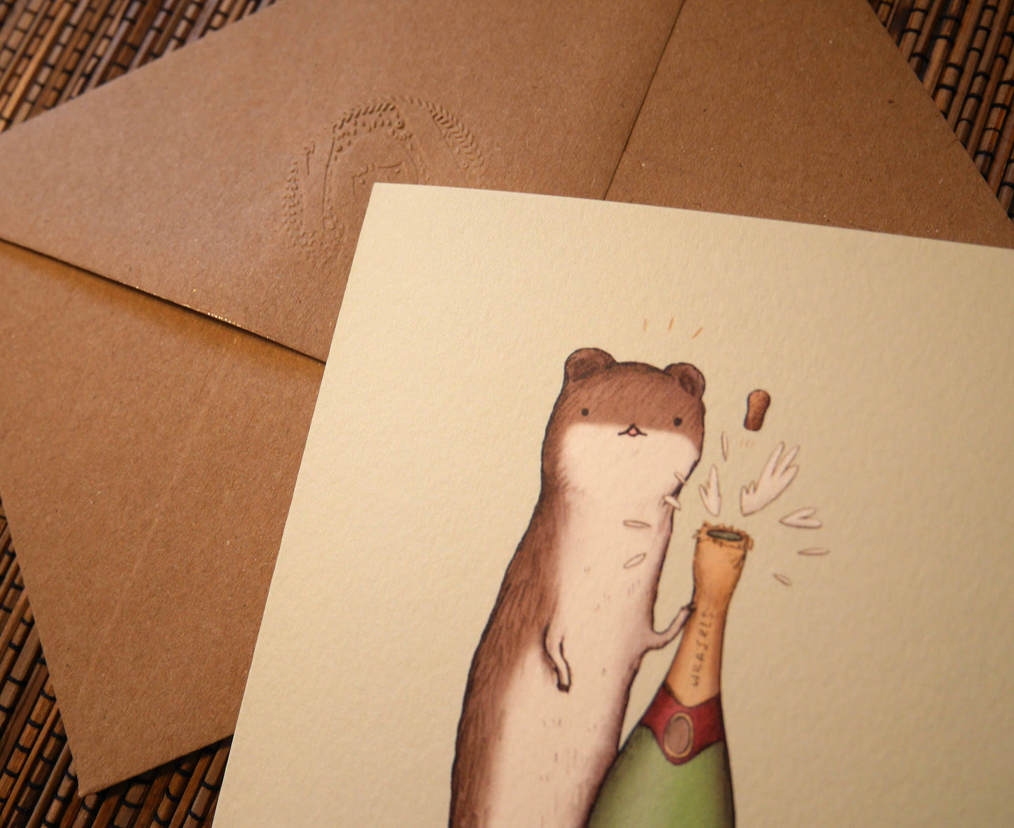 Pop Goes the Weasel Congratulations Card