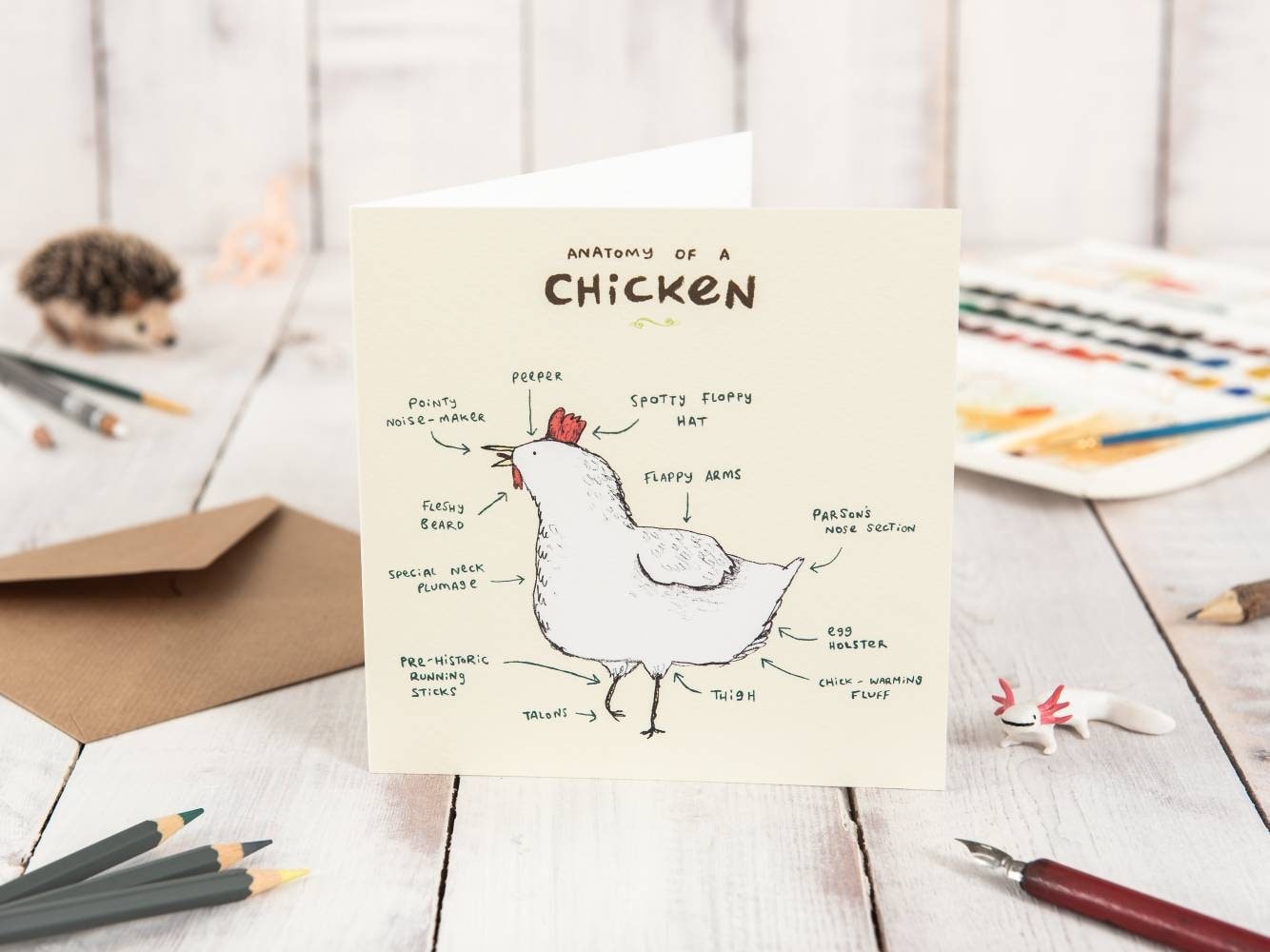 Anatomy Of A Chicken Card