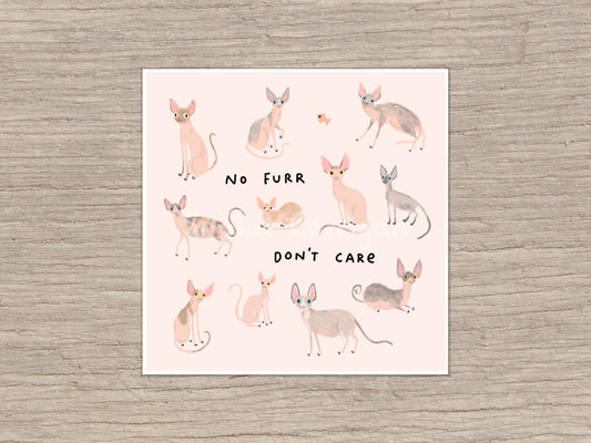 Sphynx Cats Signed Fine Art Print