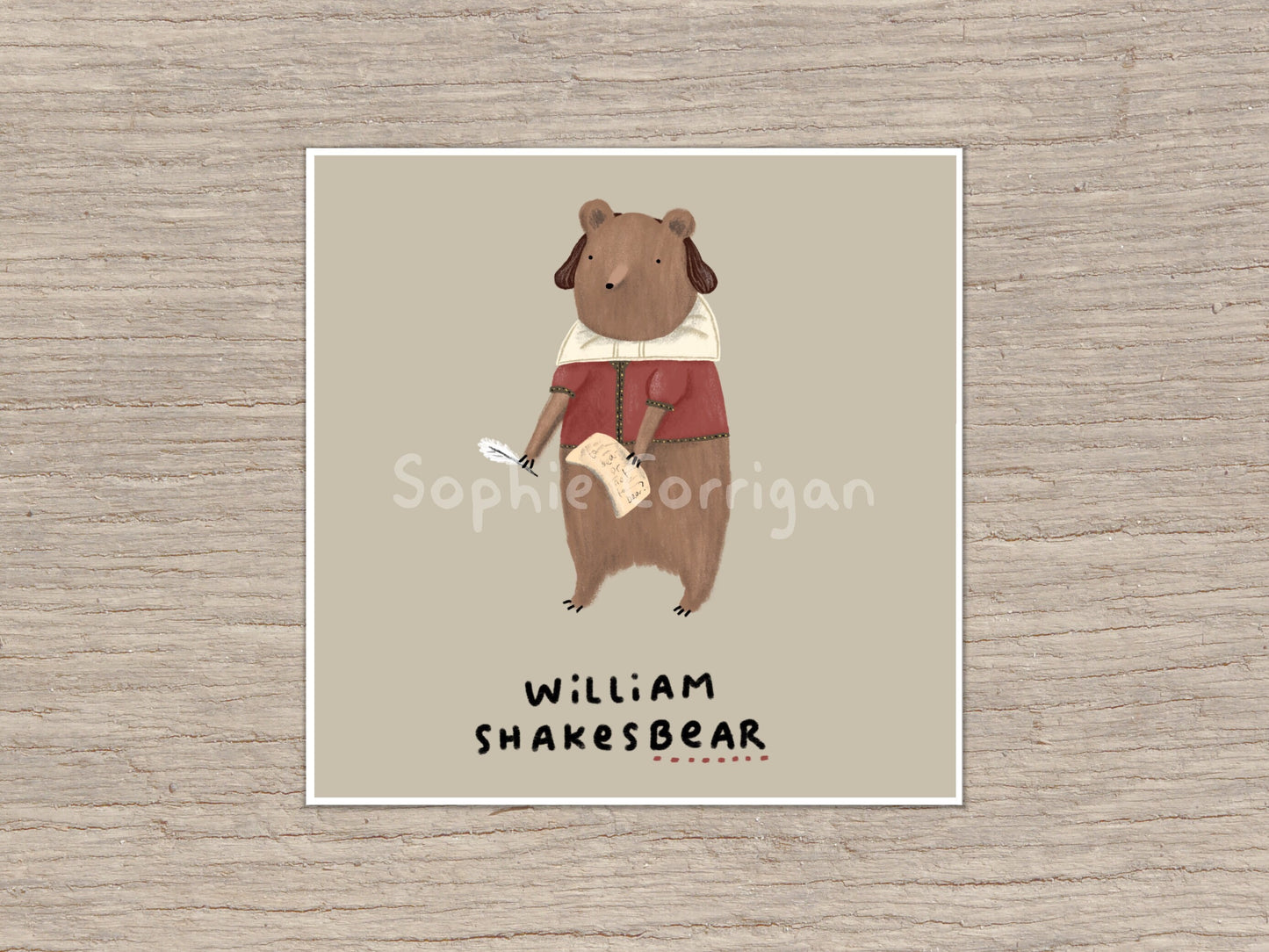 William Shakesbear Signed Art Print