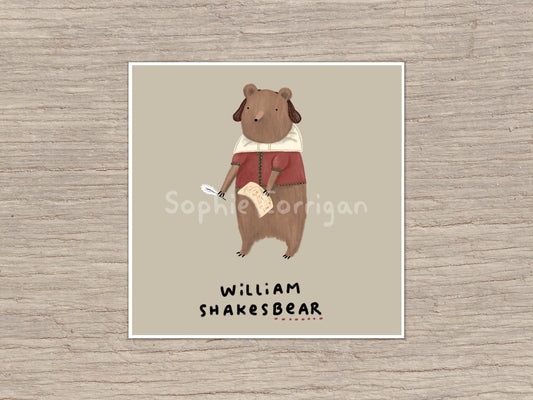 William Shakesbear Signed Art Print