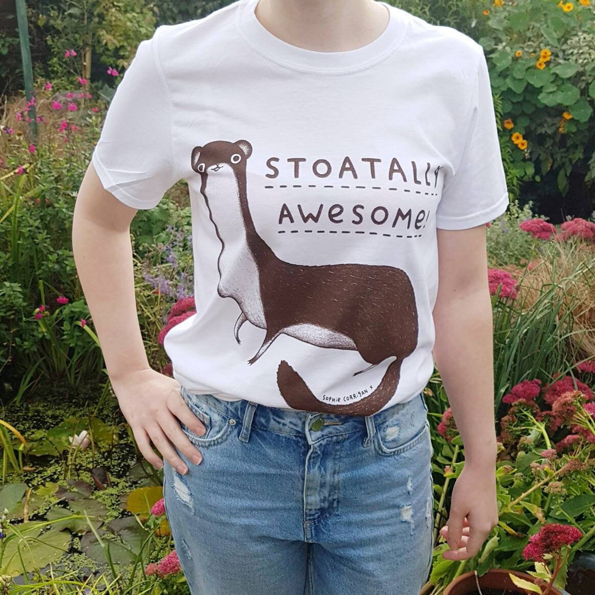 Stoatally Awesome Screenprinted T-Shirt