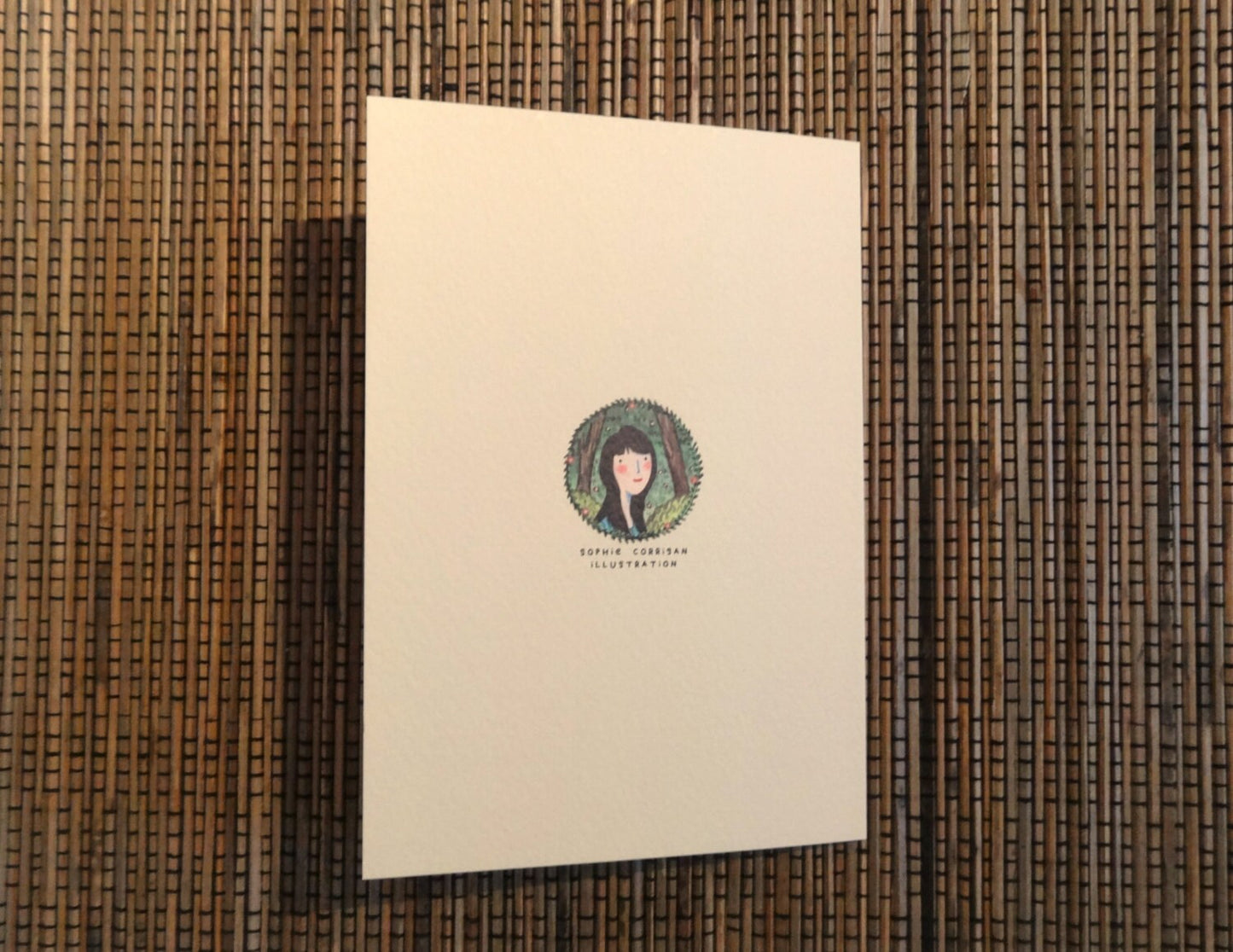 Biscat Card: Biscuit Cat A6 Gesso Card with Kraft Envelope