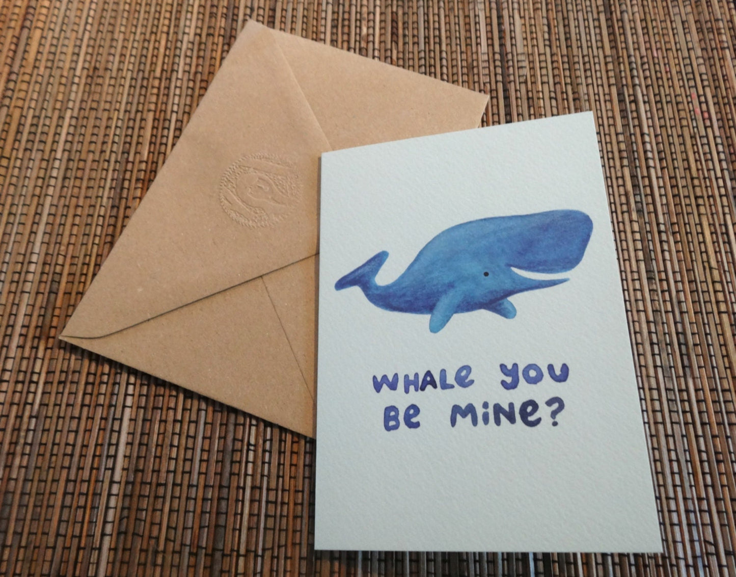 Whale You Be Mine? Valentines Card