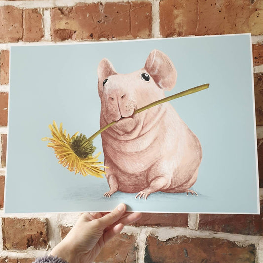Skinny Pig Signed Art Print