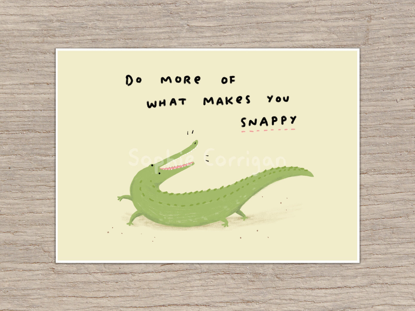 Snappy Crocodile Signed Art Print