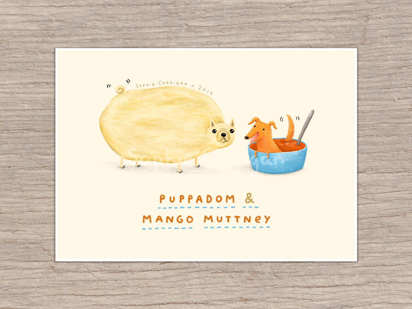 Puppadom & Mango Muttney Signed Art Print