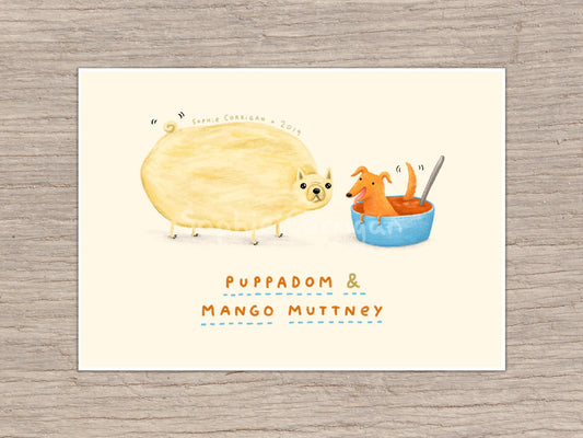 Puppadom & Mango Muttney Signed Art Print