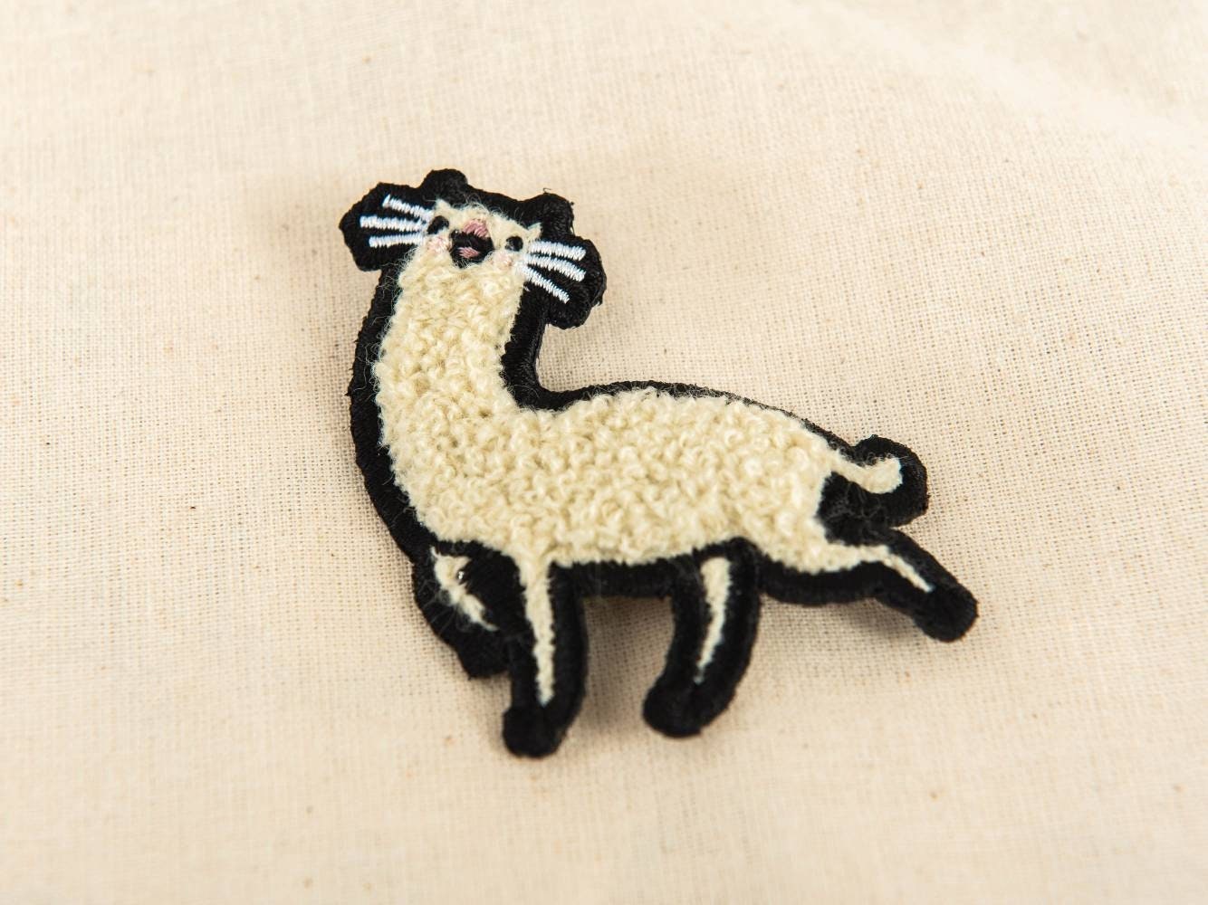 Alpacat Alpaca Cat Chenille Sew On Patch