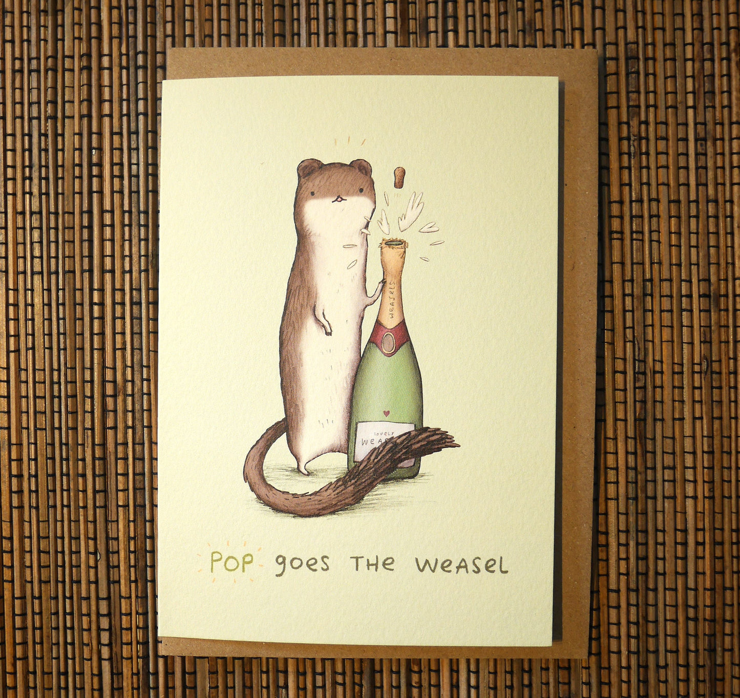 Pop Goes the Weasel Congratulations Card