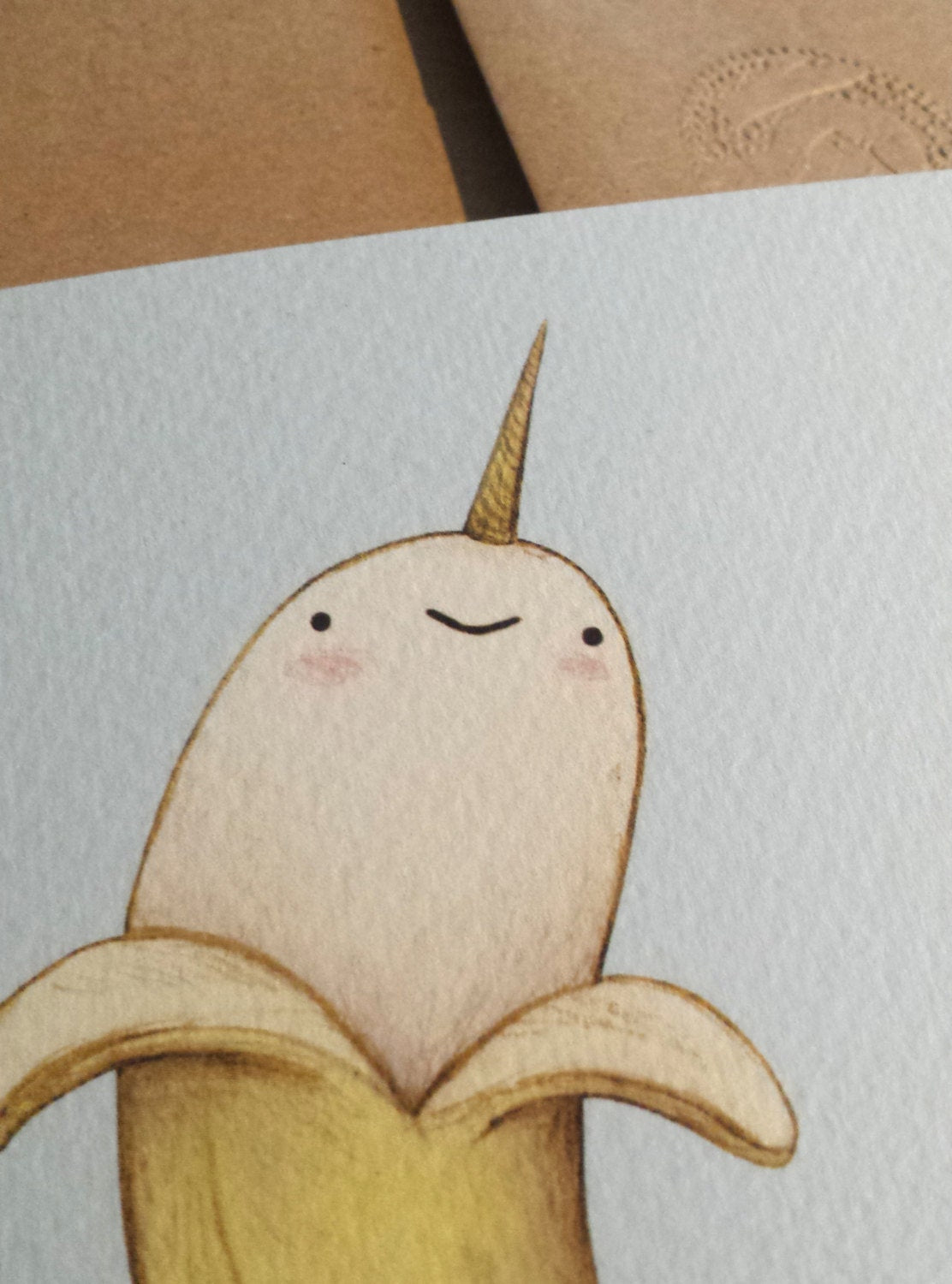 Banarwhal Banana Narwhal Card