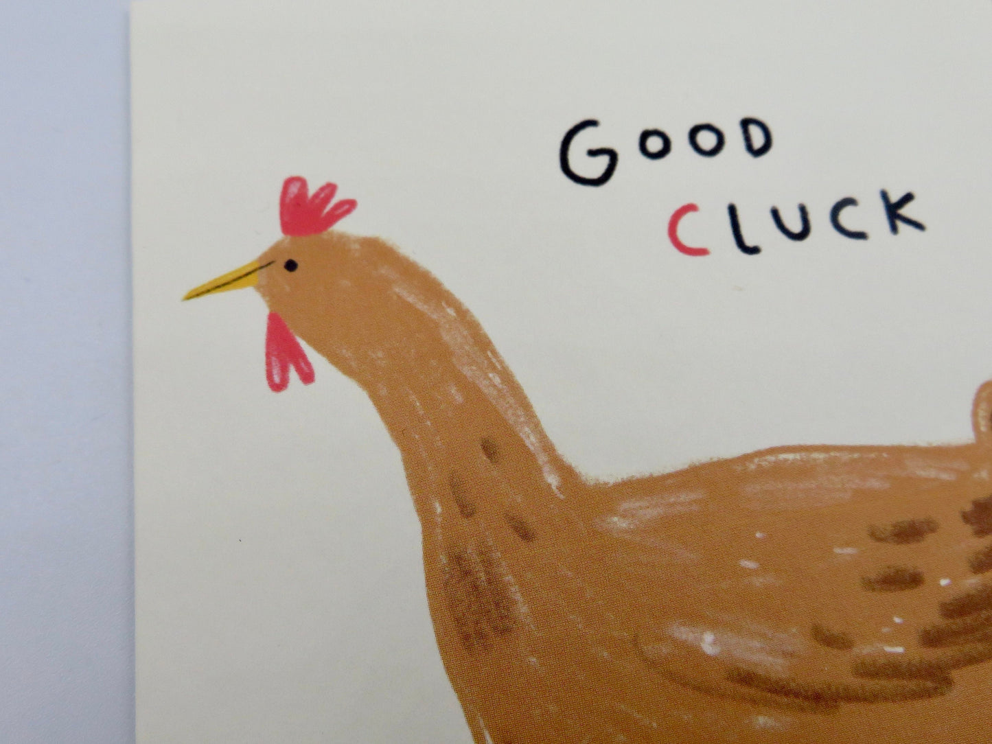 Good Cluck Chicken Good Luck Card