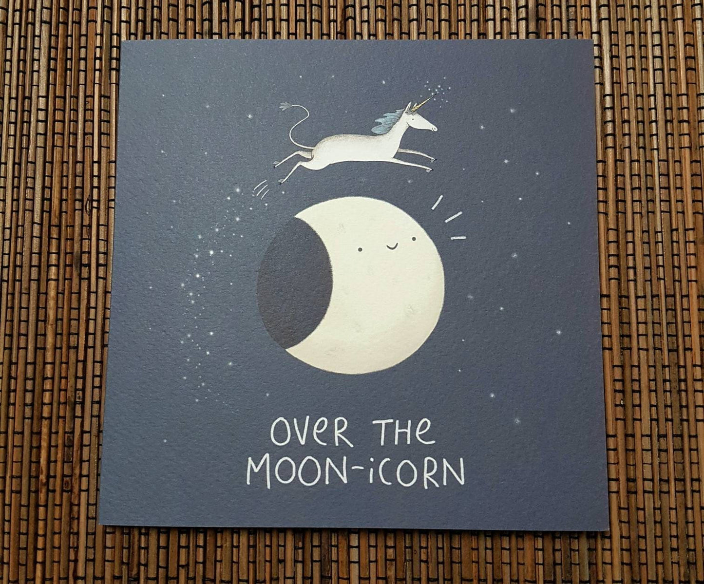 Over the Moon-icorn Card