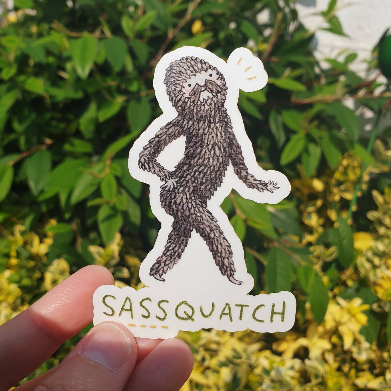 Sassquatch Sticker - Sassy Bigfoot Illustration