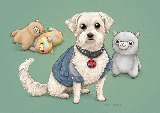Bespoke Pet Portrait: Custom Color Illustration (Digital)