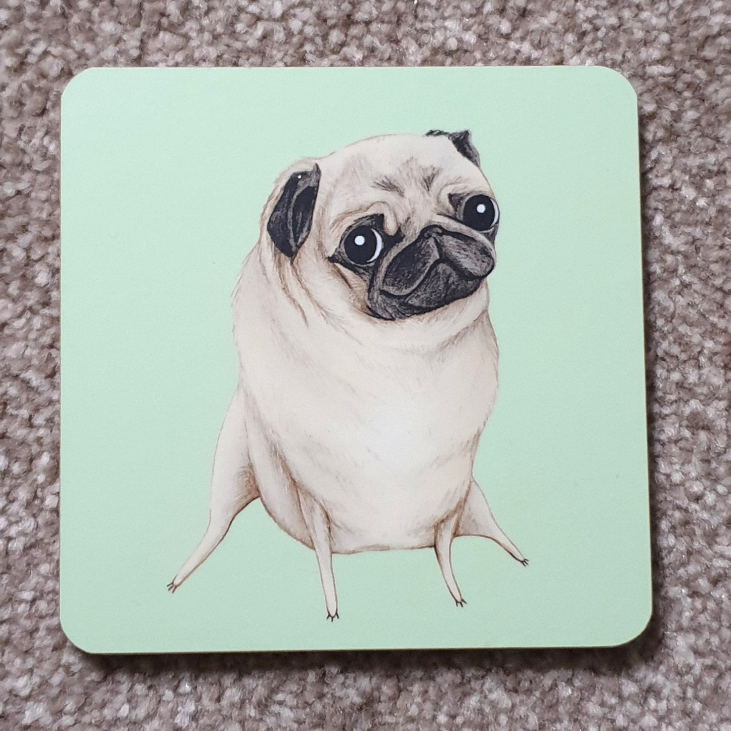 Sweet Fawn Pug Coaster