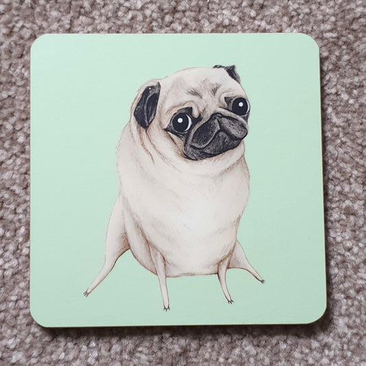 Sweet Fawn Pug Coaster