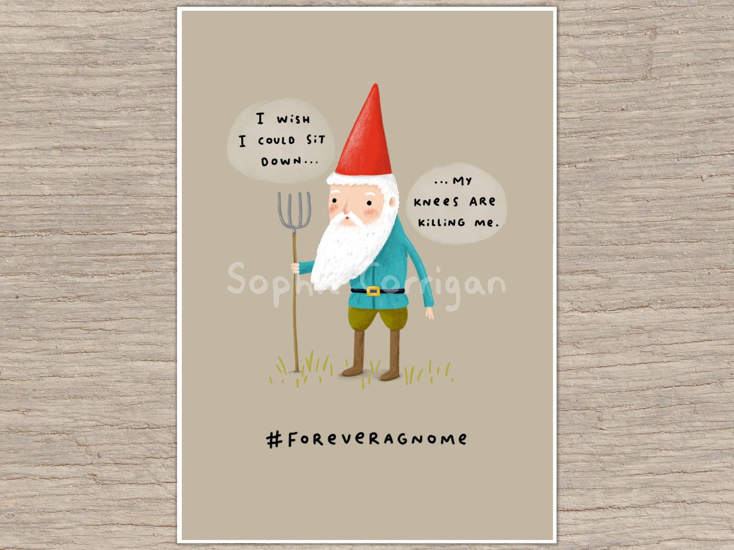 Forever a Gnome Signed Art Print